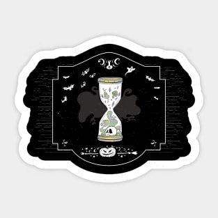 Spooky Hourglass Sticker